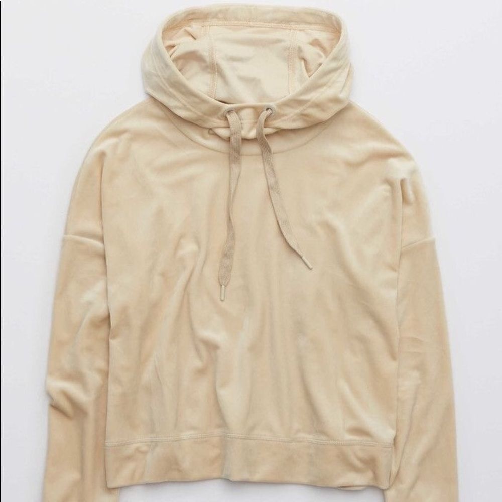 Aerie OFFLINE After Party Velour Hoodie - Picture 4 of 8